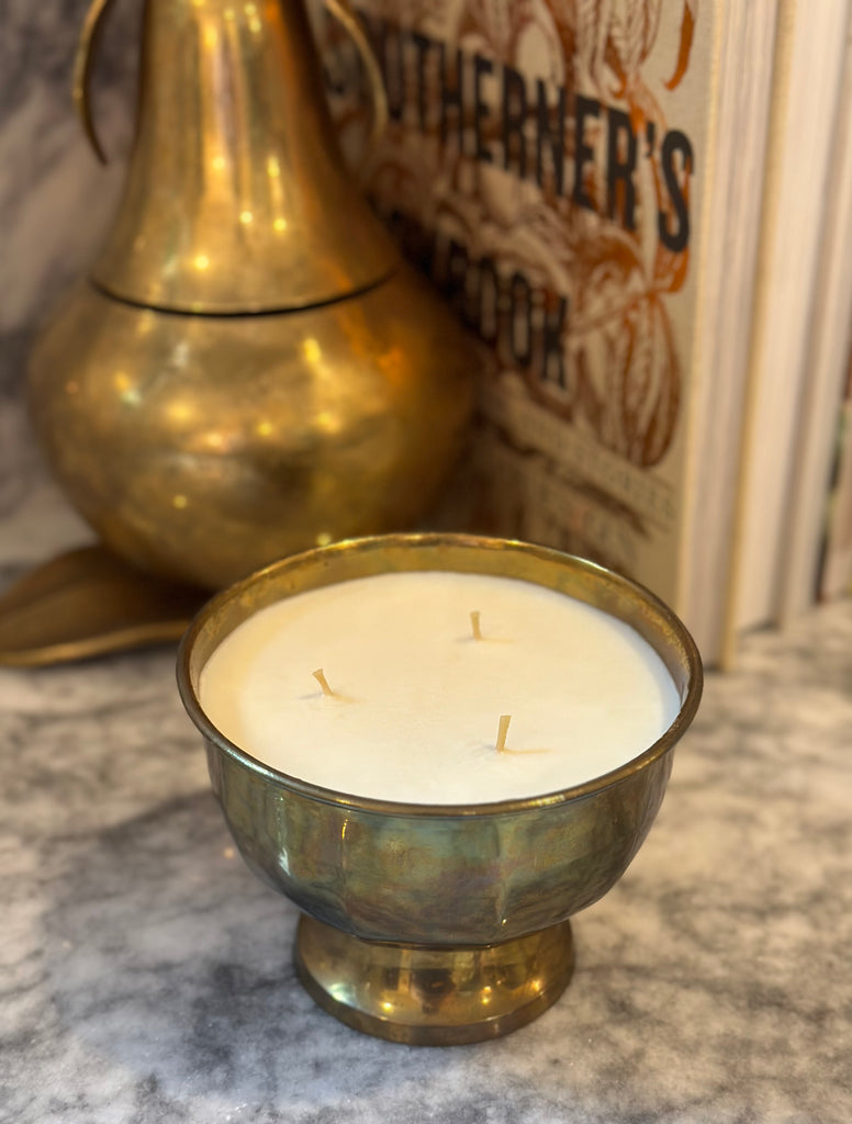 Brass Vintage Vessel Candle