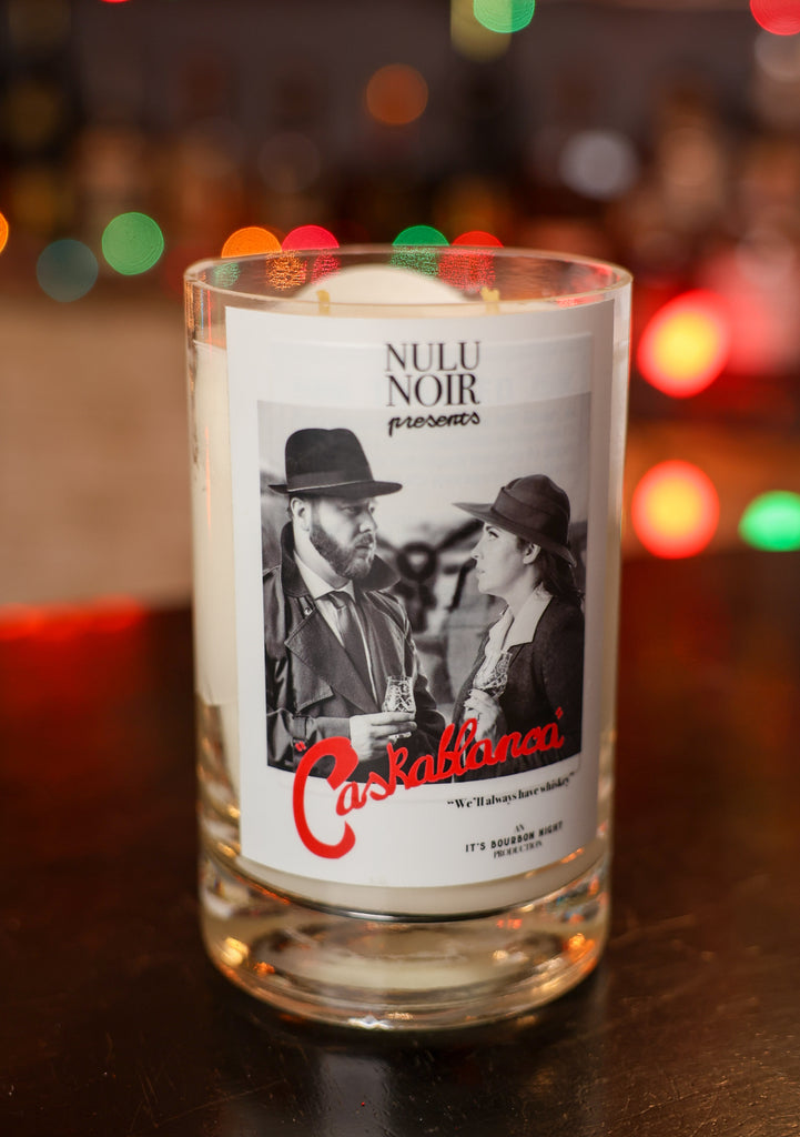 NULU "Caskablanca" It's Bourbon Night Barrel Pick Bottle Candle