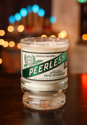 Peerless Rye "Pearl Dram" It's Bourbon Night Bottle Candle